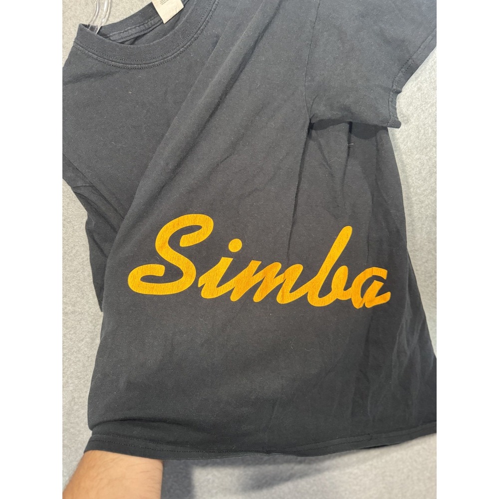 Simba Shirt Mens Large Black Yellow Graphic Tee T-Shirt Movie Disney Lion King - Picture 4 of 7